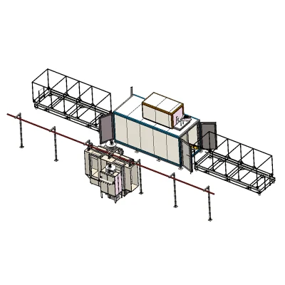 Manual Bacth Powder Coating Plant Electrostatic Paint Line for Metal Plates & Frames