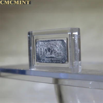 1 Gram Indium Buffalo Coins with Plastic Case Packing