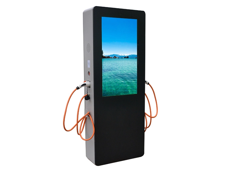 Android Capactive Touch Screen Display Intelligent Double Gun Charging Pile Outdoor Advertising Machine 43 Inch Bus LCD Advertising