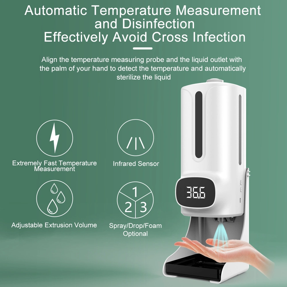 K9PRO Plus Infrared Thermometer Intelligent Rack Type Three-Dimensional Commercial Temperature Measurement Automatic Induction Forehead Temperature Gun