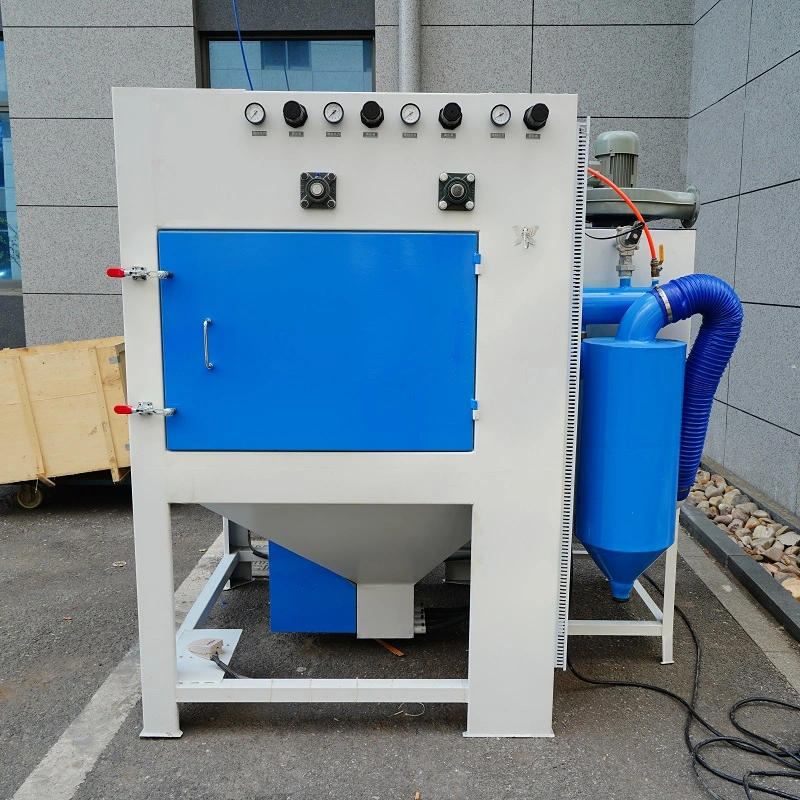 Automatic Wheel Sandblasting Cabinet with 4 Automatic Blasting Guns