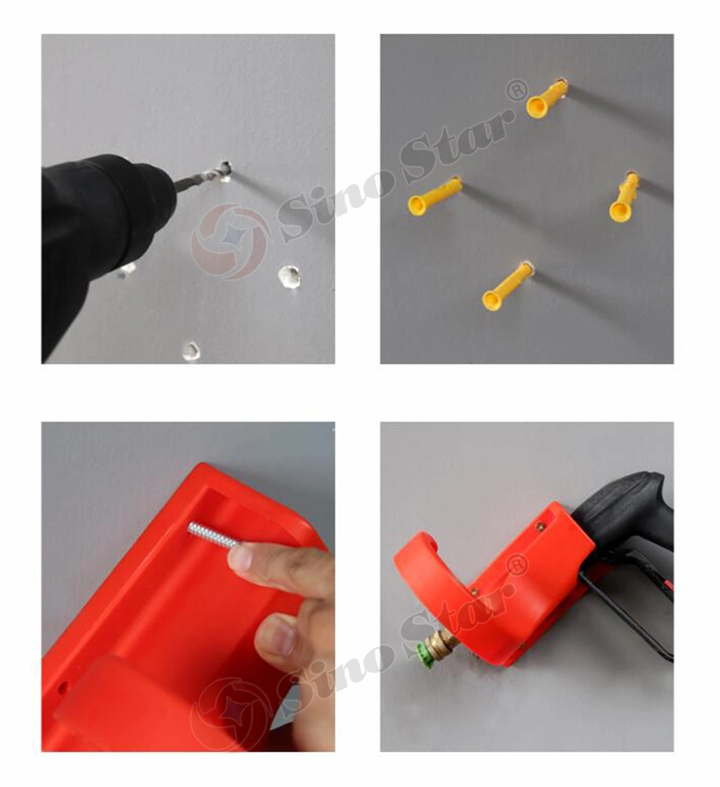 High Pressure Water Gun Hanging Rack Wall Mounted Car Washer Bracket for Pylon Pipe Hook Hose Supportor Tools Storage Holder