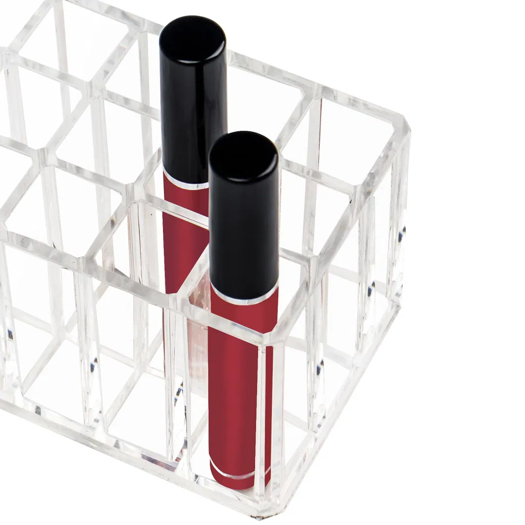 Lip Gloss Holder Organizer Storage for Vanity 24 Spaces Clear Acrylic Lip Gloss Display Case