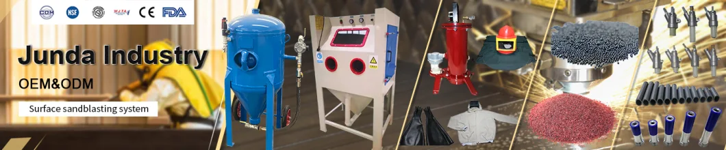 Sandblasting Cabinet with Spray Gun for Liquid Sand /Shot Blasting Processing