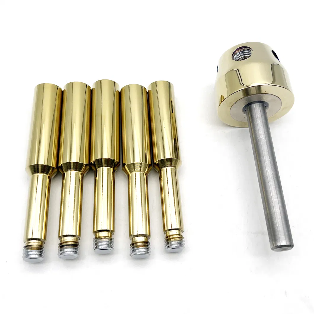 Brass Finish 5 Spoke Gun Safe Handle for Vault Doors