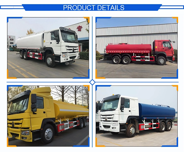 Sinotruck HOWO 6X4 371HP 380HP 20000L Fuel Tank Truck Price