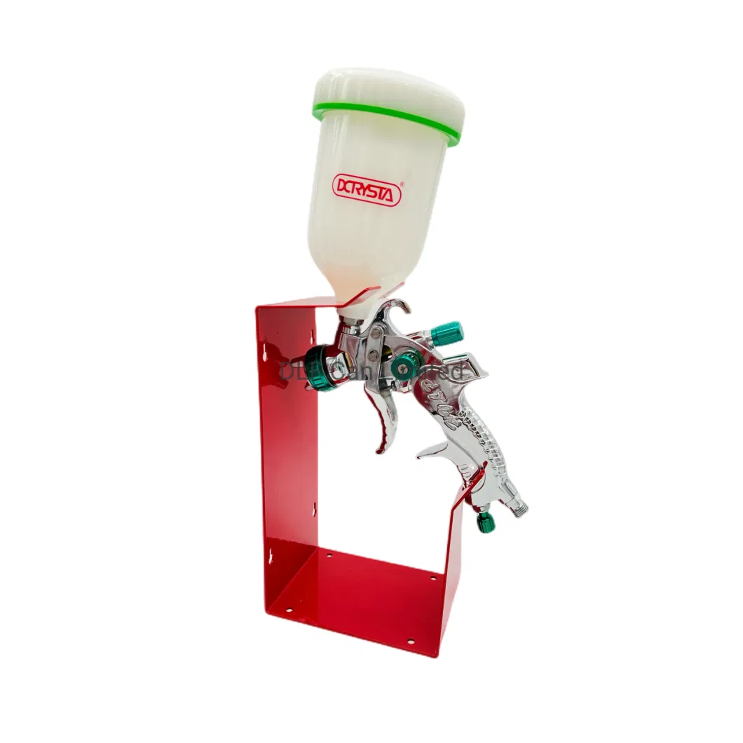 Red Color Strong Metal Spray Gun Holder Stand for Wall Displaying