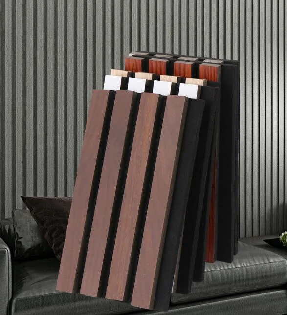 Akupanel Acoustic Wood Slats with Polyester Backing Wall Panels