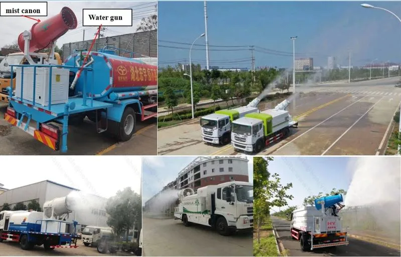 Dongfeng 15ton Disinfectant Sprayer Water Cannon Tank Truck 15000liters Dust Suppression Water Spray Tank Truck