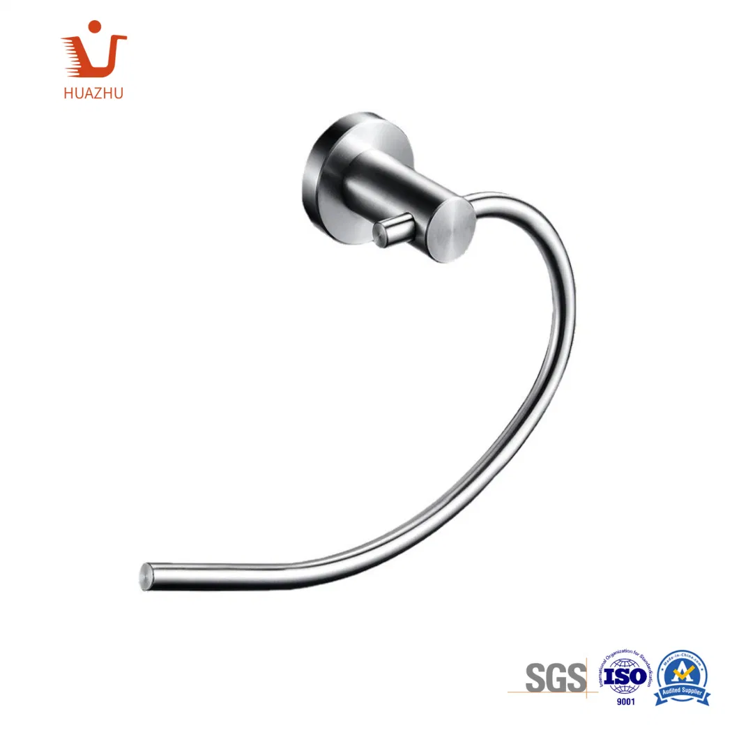 304 Stainless Steel Bathroom Accessories Chrome Bathroom Metal Towel Ring