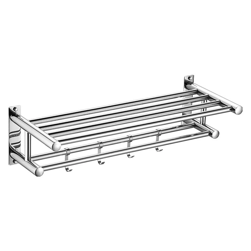 Bathroom Accessory OEM Towel Rack with Tower Bars Made by 304 Stainless Steel