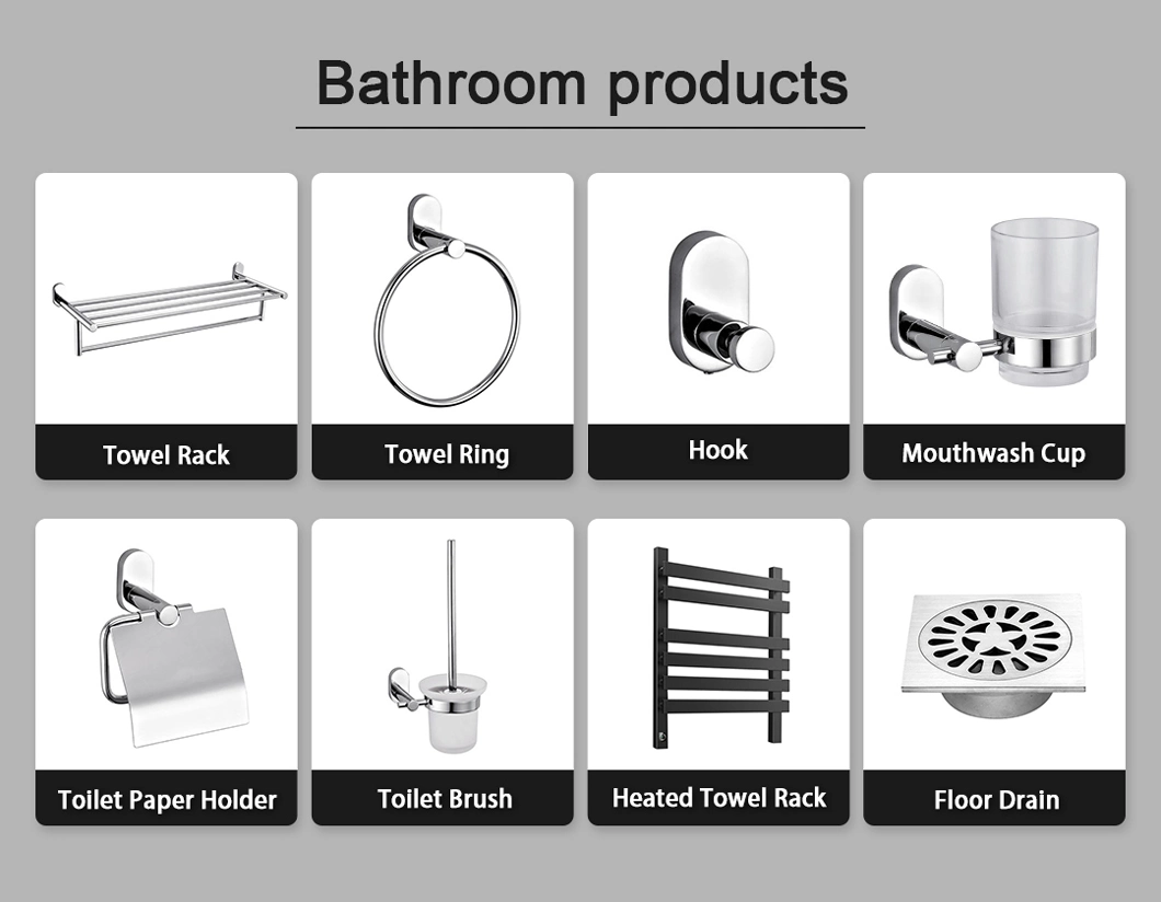 Bathroom Accessories Wall Mounted Stainless Steel Bathroom Rack