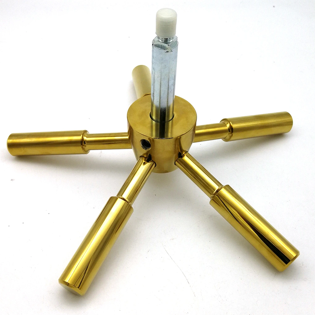 OEM /ODM Price Five Spoke Brass Color Safe Handle for Gun Safe