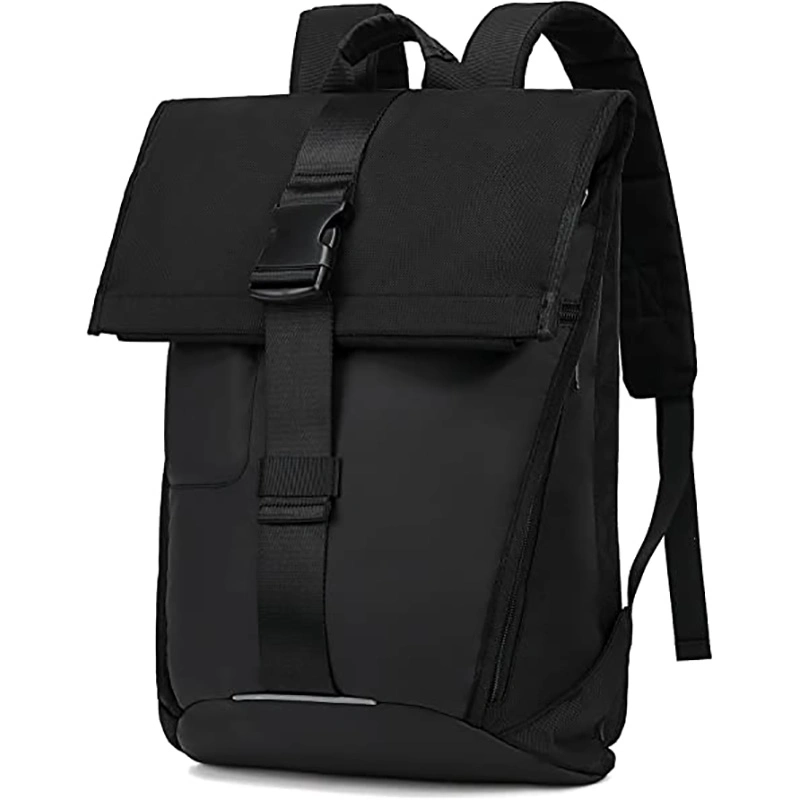 Extendable Waterproof Rolltop Backpack Durable Stylish Laptop School Notebook Bag with Compartments