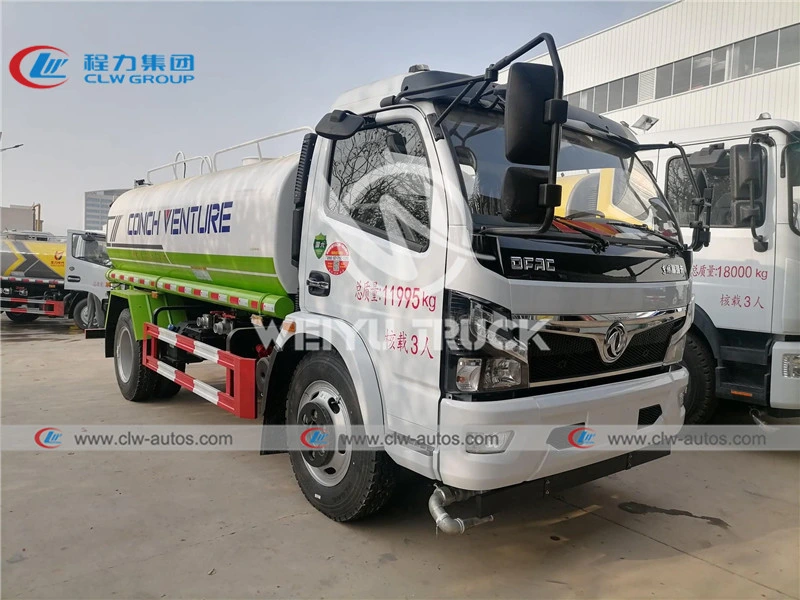 Dongfeng 7000L Water Delivery Tank, Water Sprinkler Truck, Water Bowser Truck, Water Tanker Truck, Water Transport Truck, Carbon Steel Water Truck