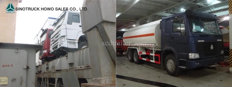 336HP Diesel Crude Oil Fuel Tank HOWO A7 10 Wheeler 6000 Gallon 25 Ton Steyr Oil Tanker Truck