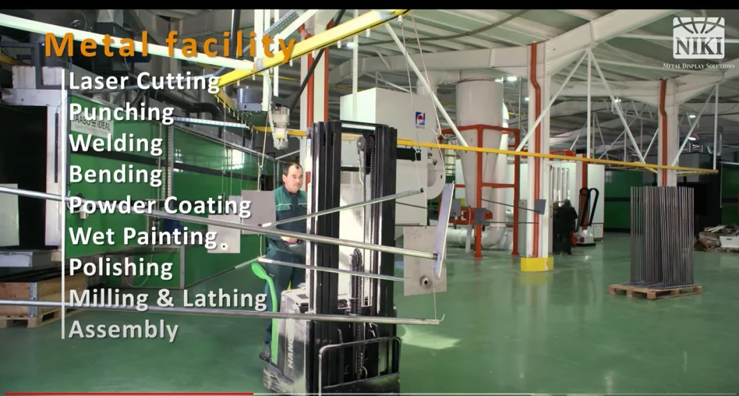 Power and Free Conveyor Powder Coating Line for Warehouse Rack 12m Length