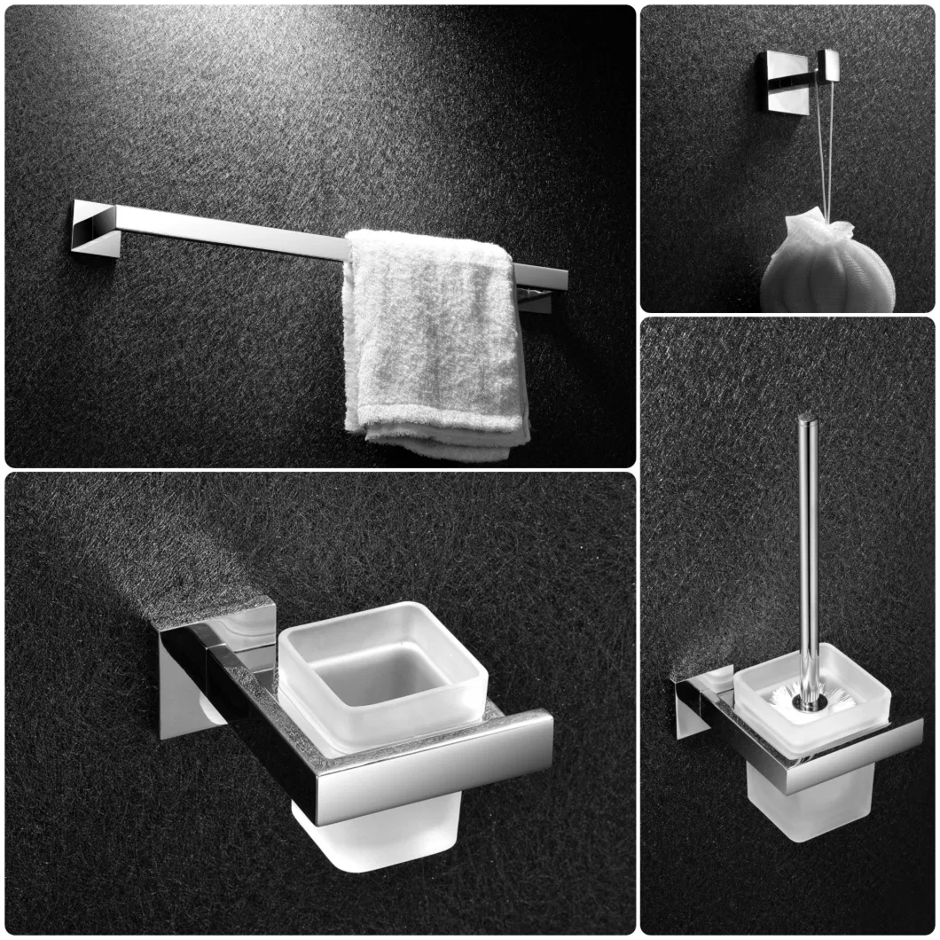 Wood and Aluminum Bathroom Accessories