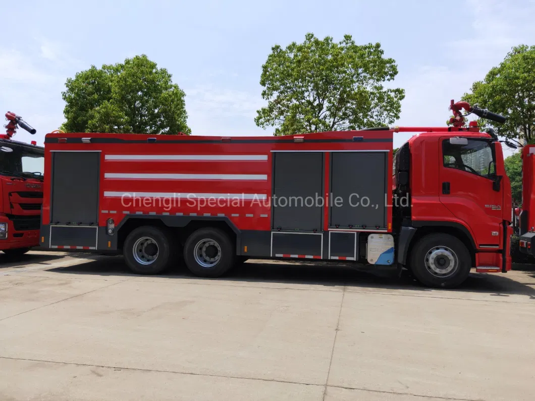 Japan I Suzu 6X4 Giga Euro 4 Euro 5 12000L--15000L Electronic Fire Gun Fire Engine Emergency Water Foam Fire Truck for Hot Price in African Market