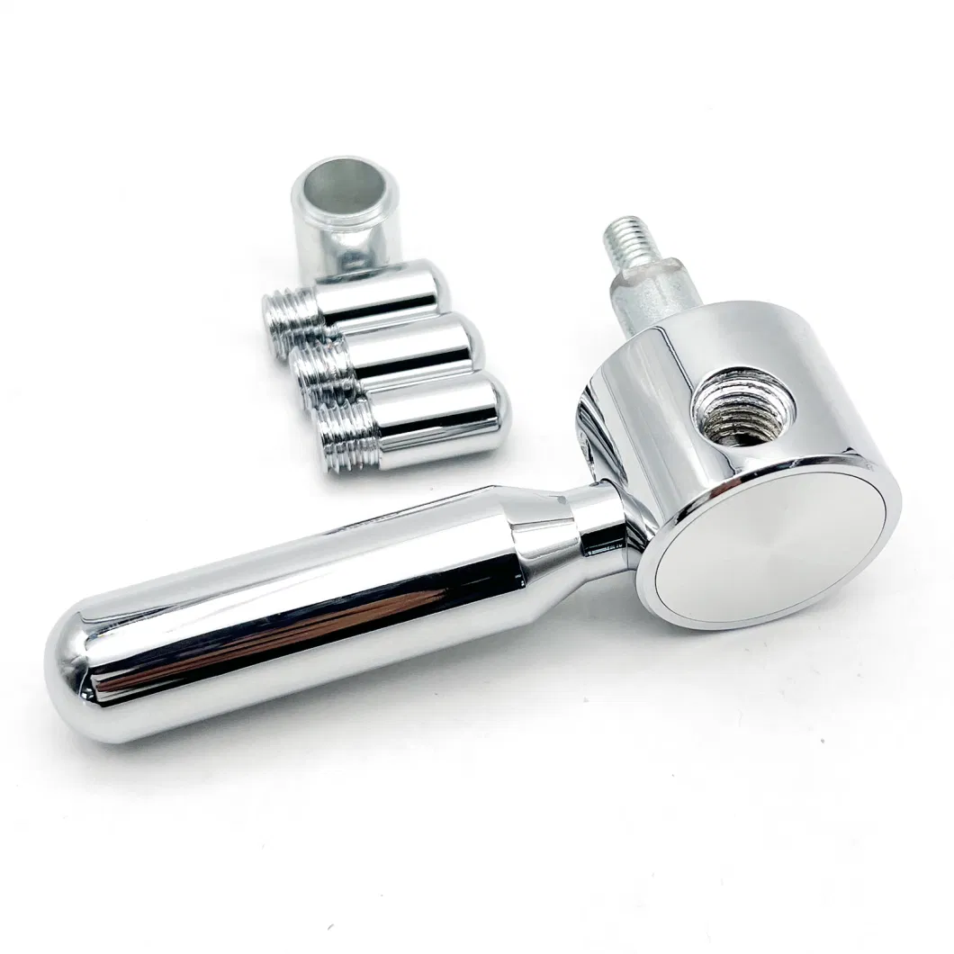 New Design Zinc Alloy Chrome Finish 4 Spoke Safe Handle