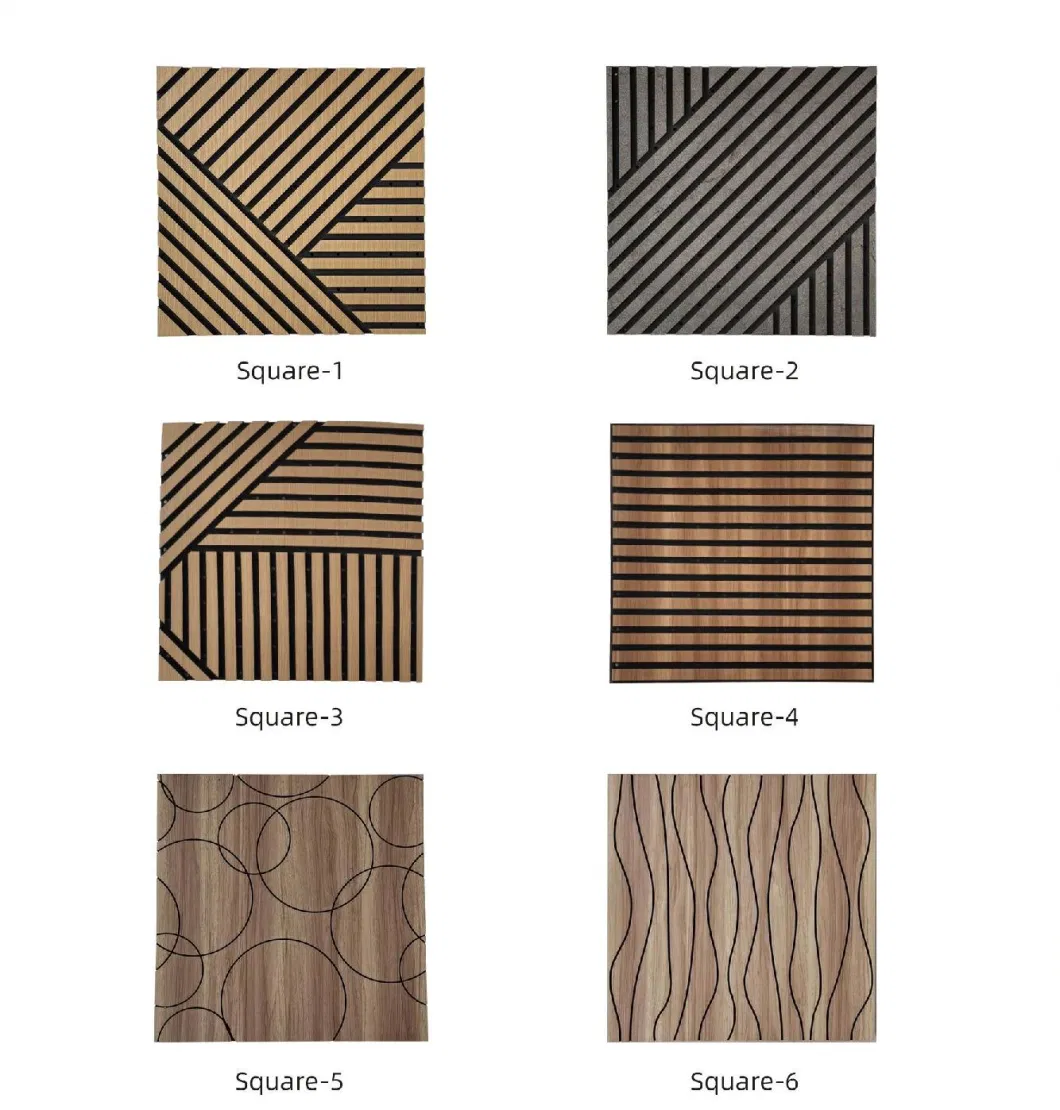 Slat Acoustic Wall Panel Pet Sound Proofing Slat Wooden Panel