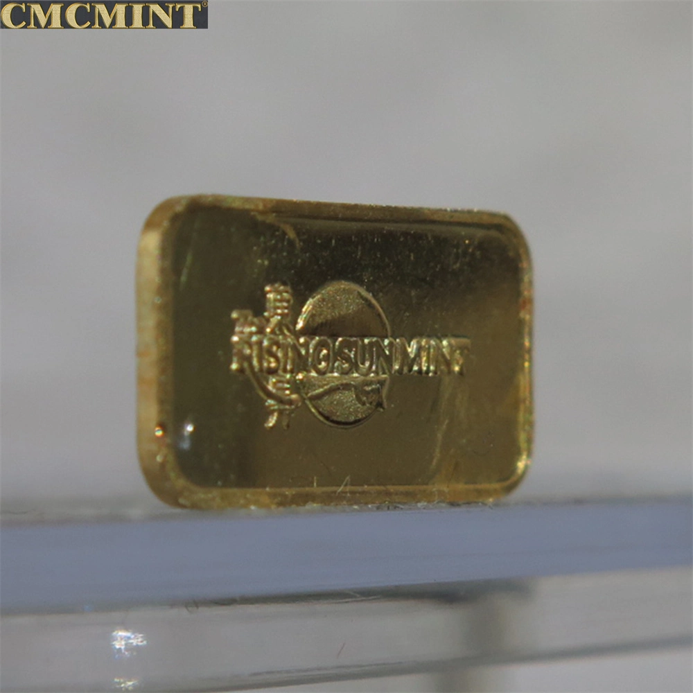 1 Gram Gold Plated Pure Siver Buffalo Bar