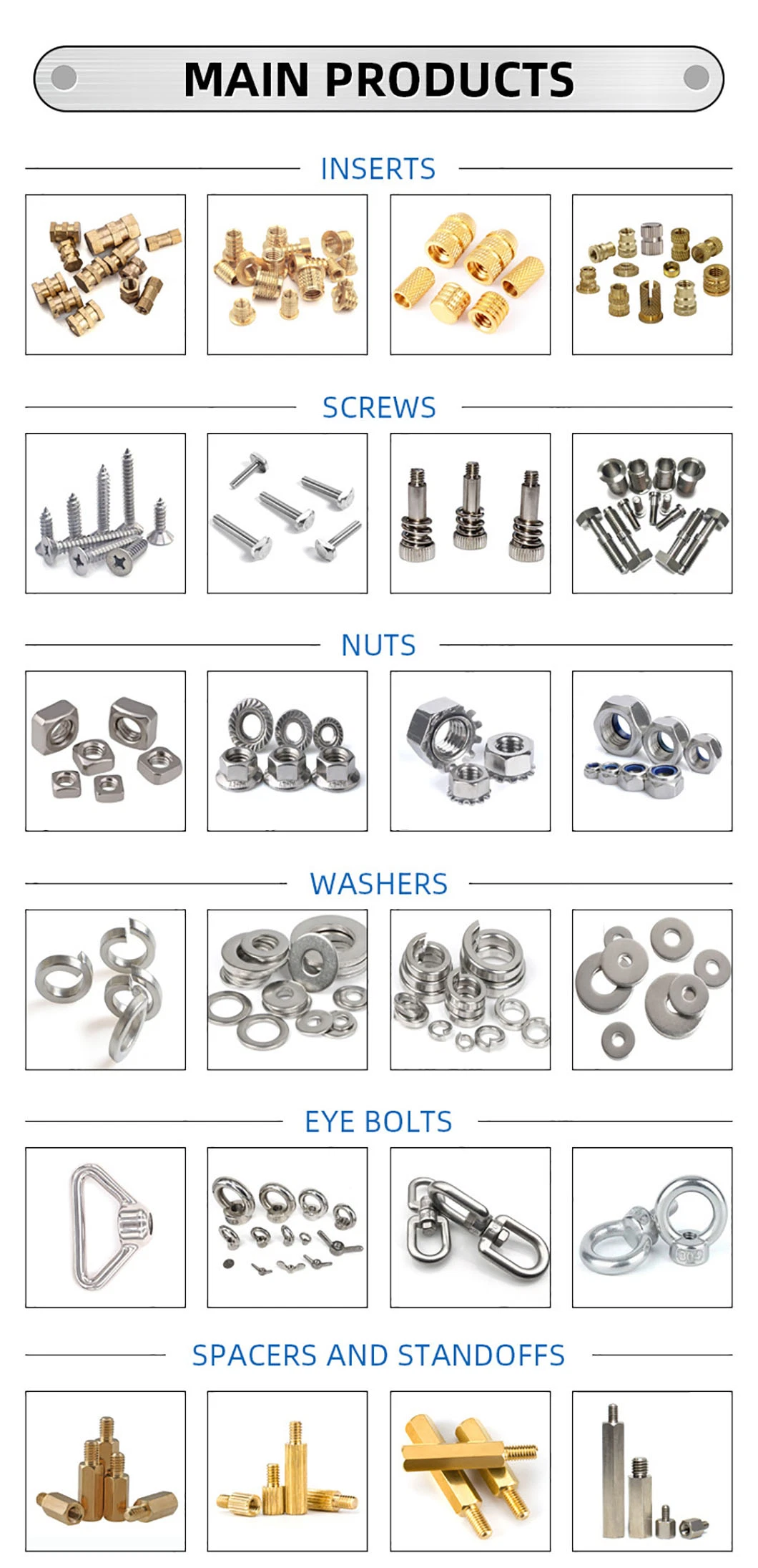 M8 Exhaust Manifold Hex Nuts Copper Plated Hex Self Locking Nut