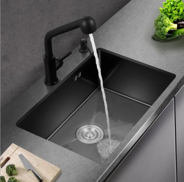 Best-Selling Undermount Sink Stainless Steel Brush Single Bowl Sink with Accessories for Kitchen