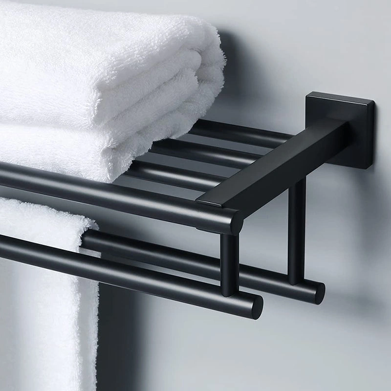 Customize Wall Mounted 304 Stainless Steel Bathroom Fittings Modern Towel Rack with Tower Bars Towel Rails for Toilet, Washroom