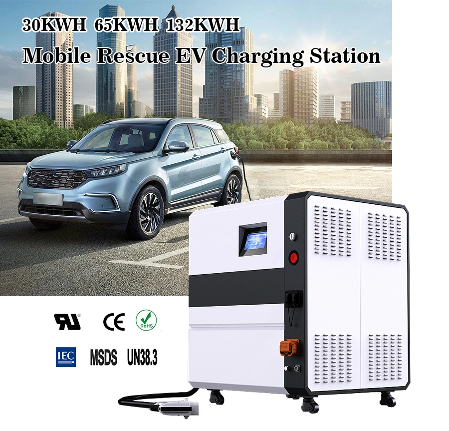 EV Charger Fast Charging Station Portable 20kwh 30kwh 40kwh Mobile Battery Energy Storage Emergency