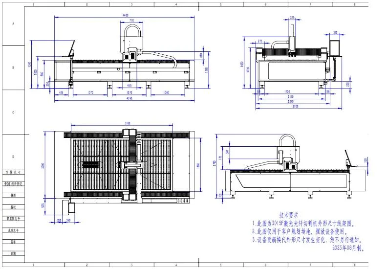 1000W 2000W 3000W Metal Laser Cutter CNC Fiber Laser Cutting Machine for Stainless Steel