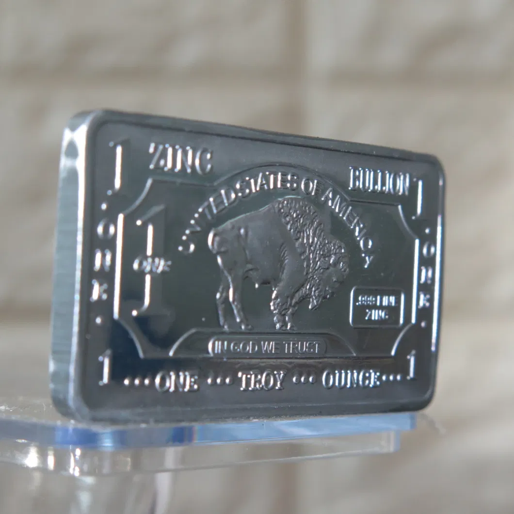 1 Gram Gold Plated Pure Siver Buffalo Bar