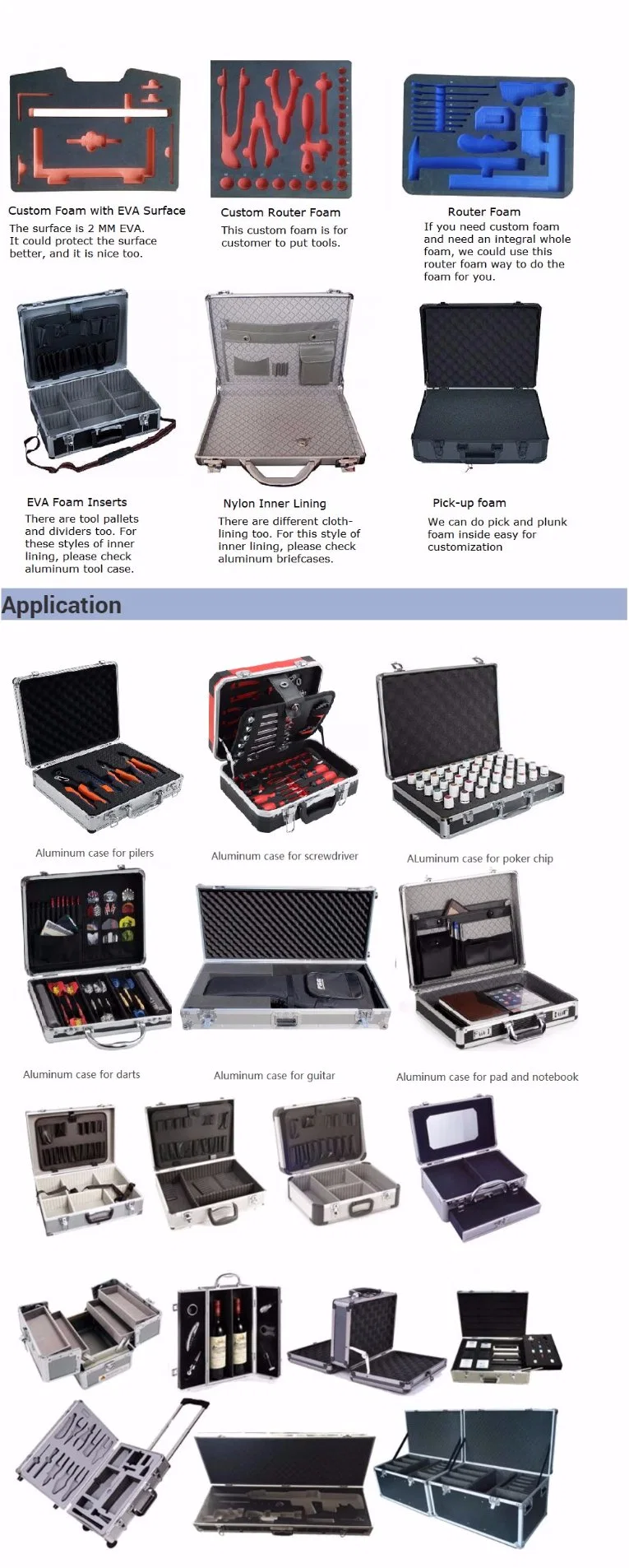 Aluminum Equipment Gun Rolling Travel Rack Carrying Tool Road Case