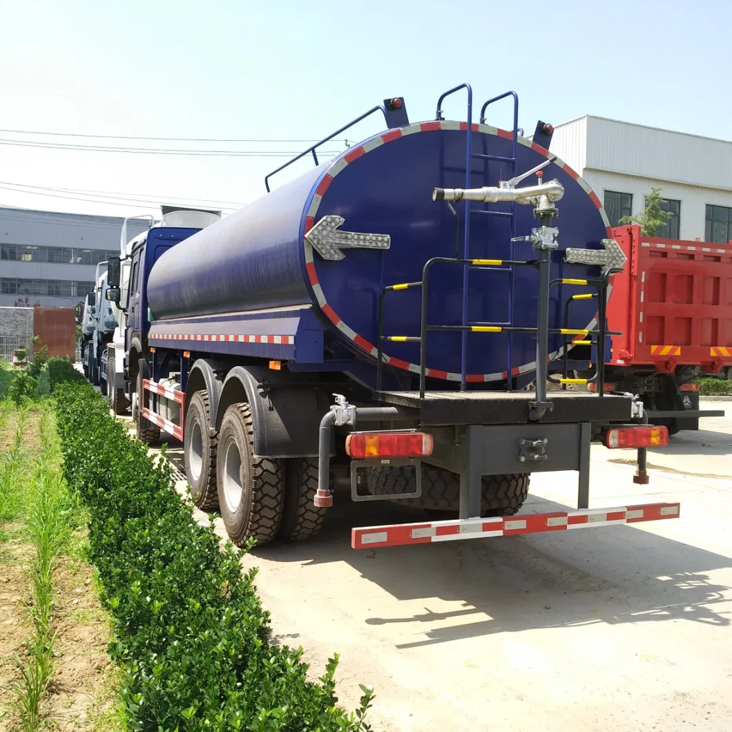 Sinotruck Shacman HOWO 5000 Liters 8000/10000/12000/15000/18000/20000/22000 Liters Used Water Tank Tanker Truck New Sprinkle Water Bowser Truck