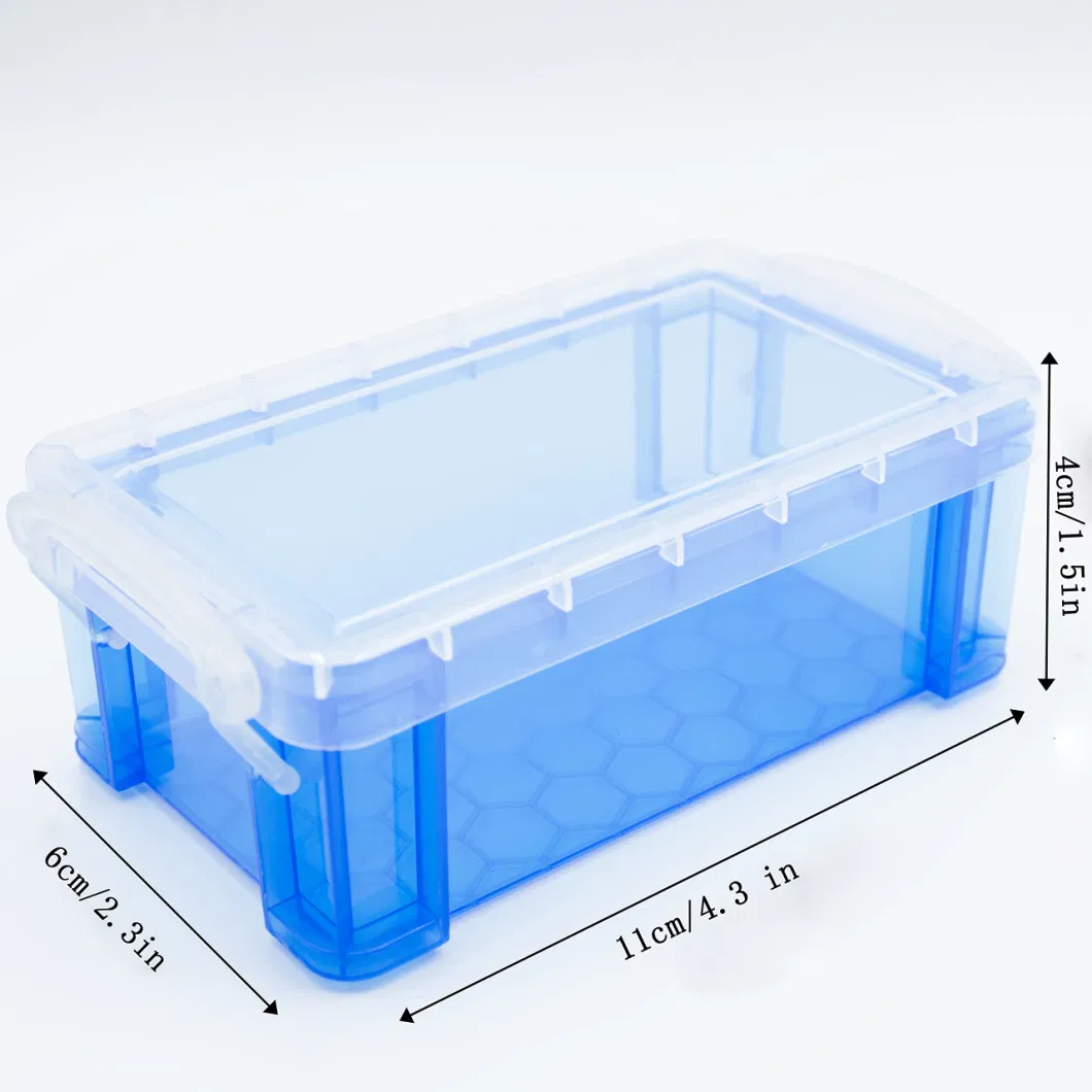 Small Plastic Box Stackable Mini Plastic Storage Box with Lid Clear Plastic Organizer Container for Jewelry Beads Small Crafts Items Access