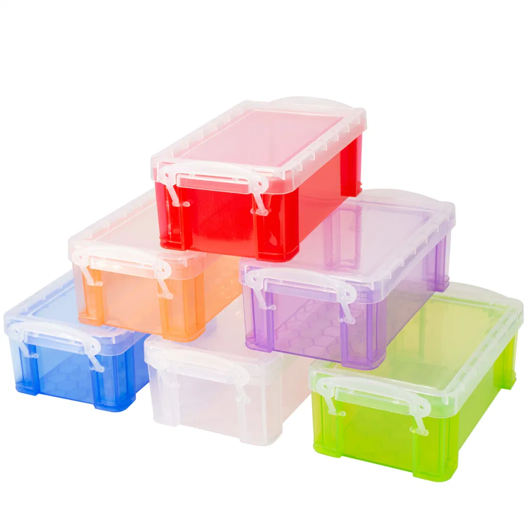 Small Plastic Box Stackable Mini Plastic Storage Box with Lid Clear Plastic Organizer Container for Jewelry Beads Small Crafts Items Access