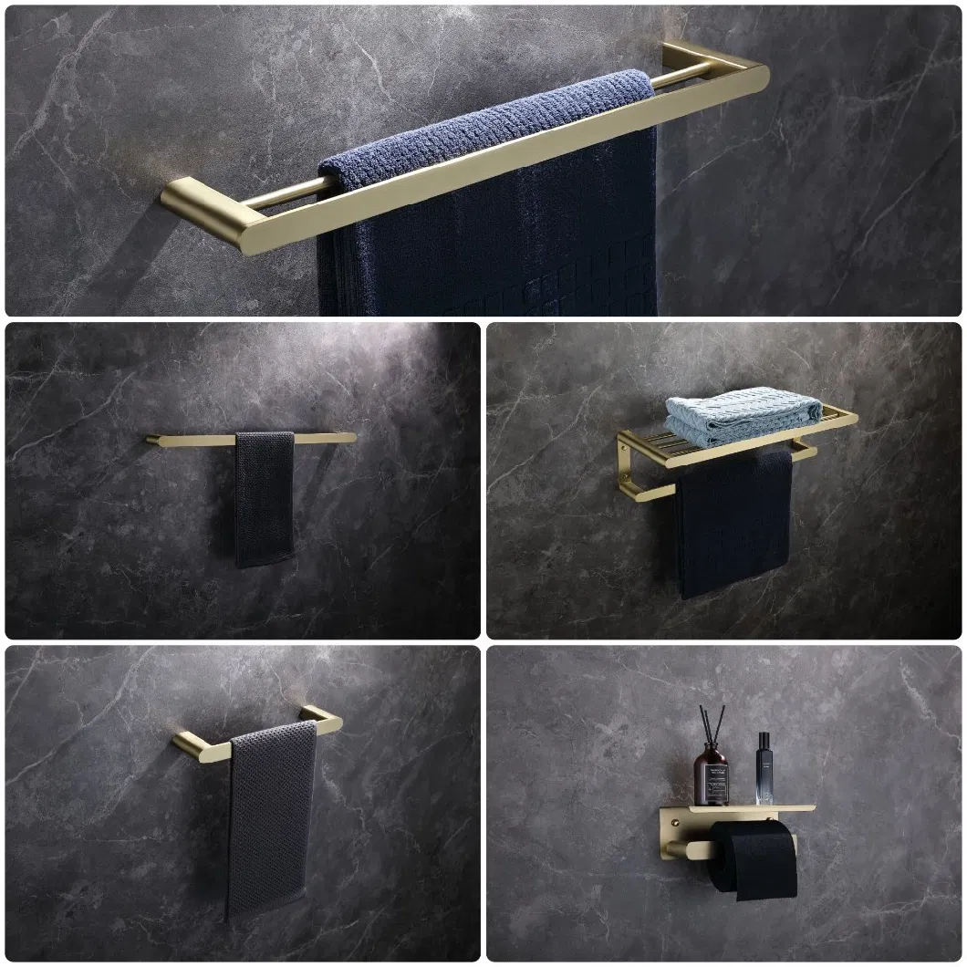 Wood and Aluminum Bathroom Accessories