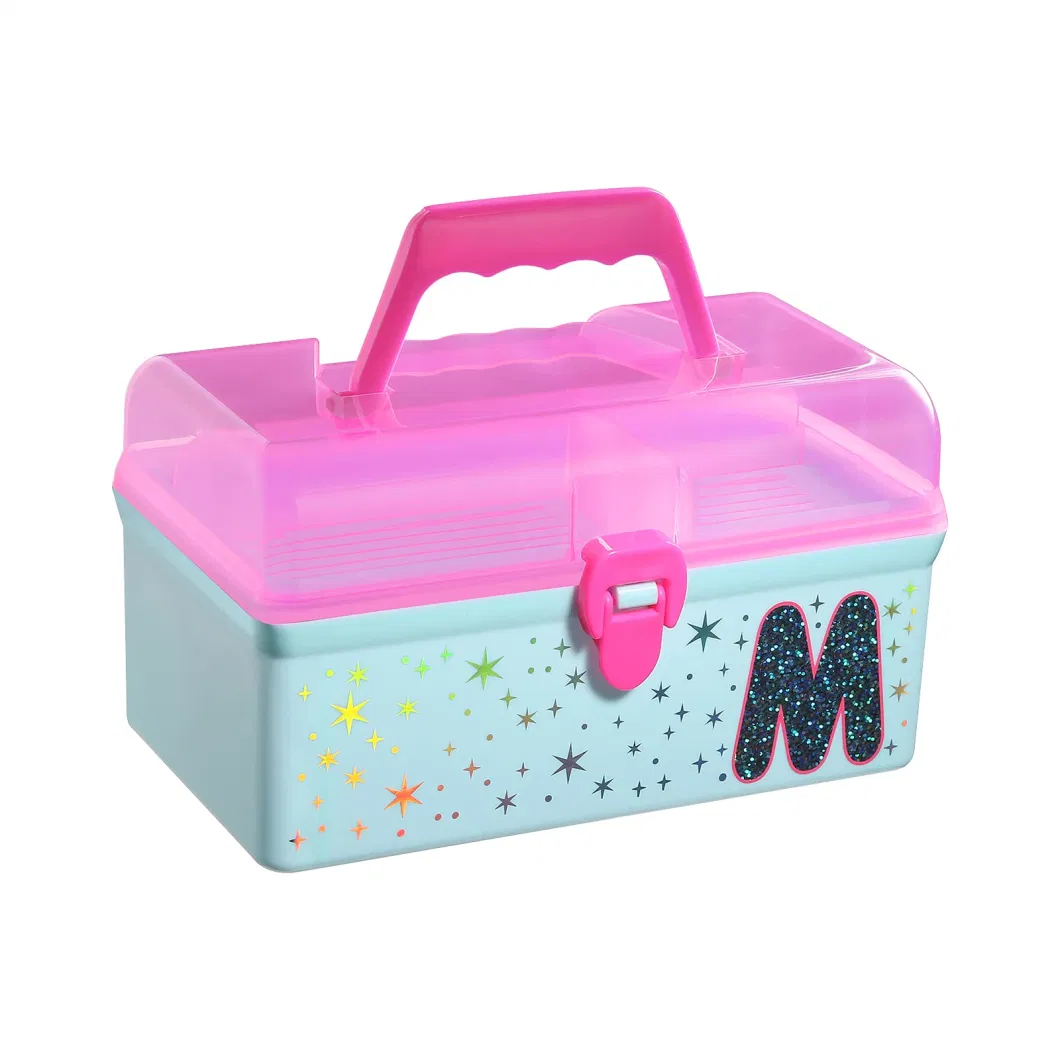 Plastic Art Box Hair Accessories Organizer for Girls Toy Storage Box Craft Supplies and Cosmetics Storage Box