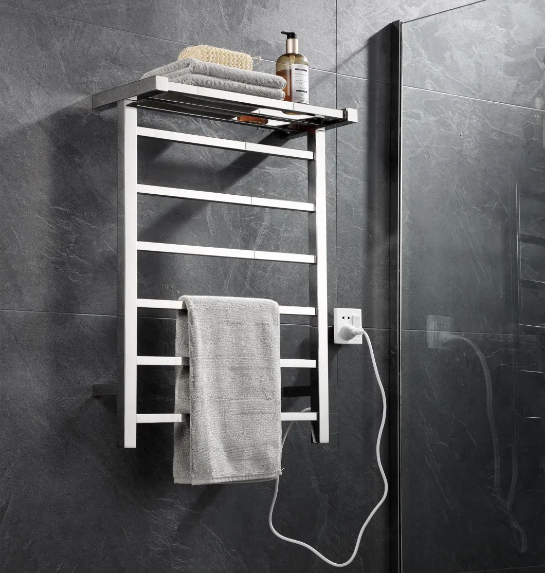 Popular Product Wall Mounted Flat Ladder Bathroom Radiators Low Carbon Steel Heated Towel Rail Rack