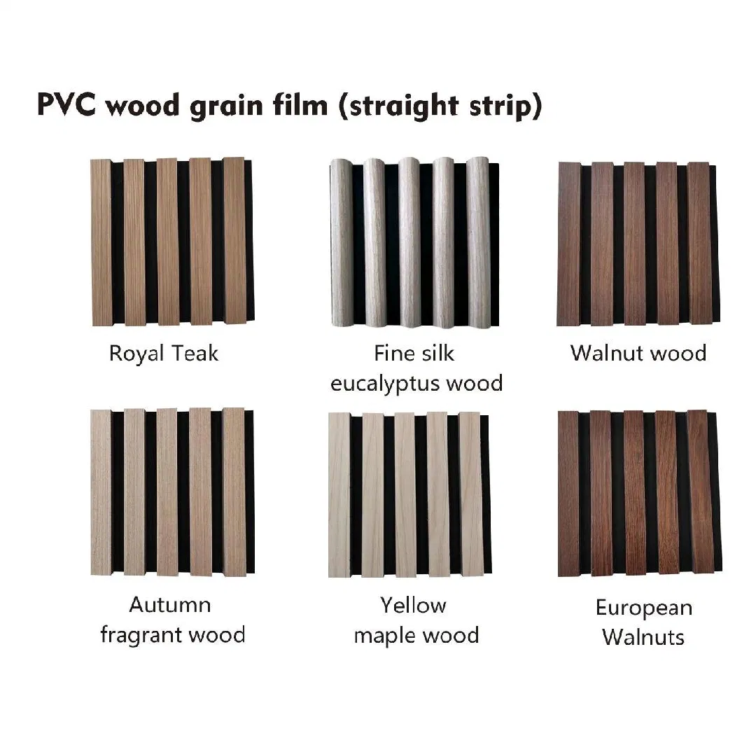 Slat Acoustic Wall Panel Pet Sound Proofing Slat Wooden Panel