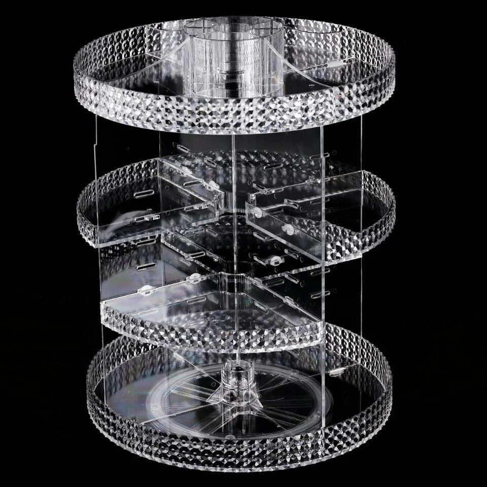 PS Transparent Acrylic Cosmetic Storage Box Makeup Display Case