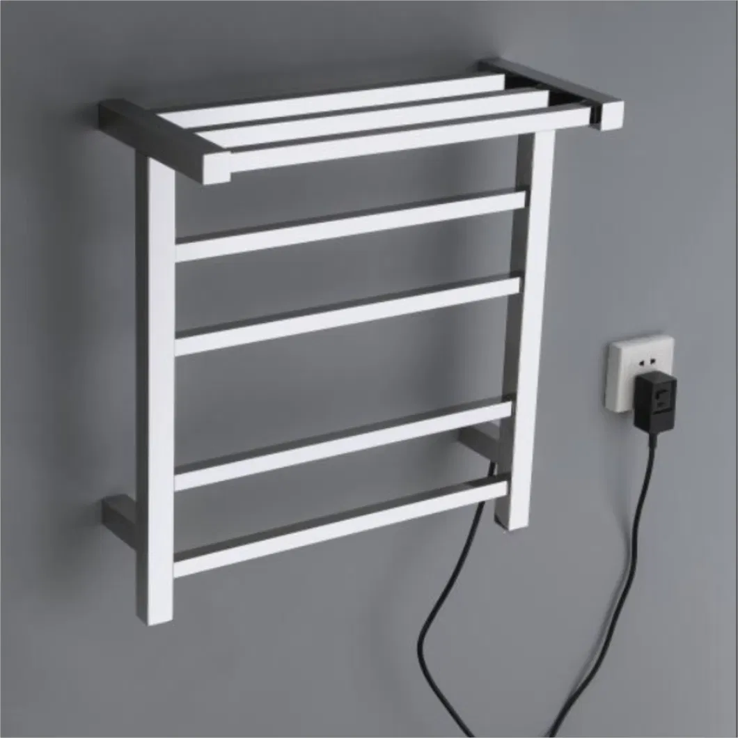 304 Stainless Steel with Storage Rack Simple Energy-Saving Electric Towel Rack