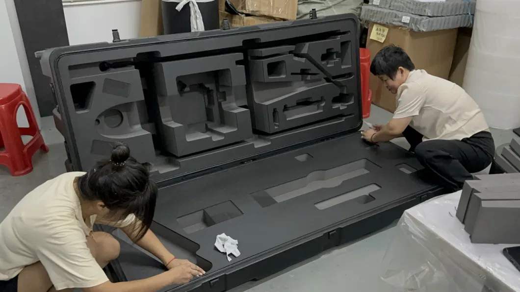 Custom Production Flight Case for Printer Router and Nespresso Machine Storage Large Flight Cases with EVA Foam Inserts