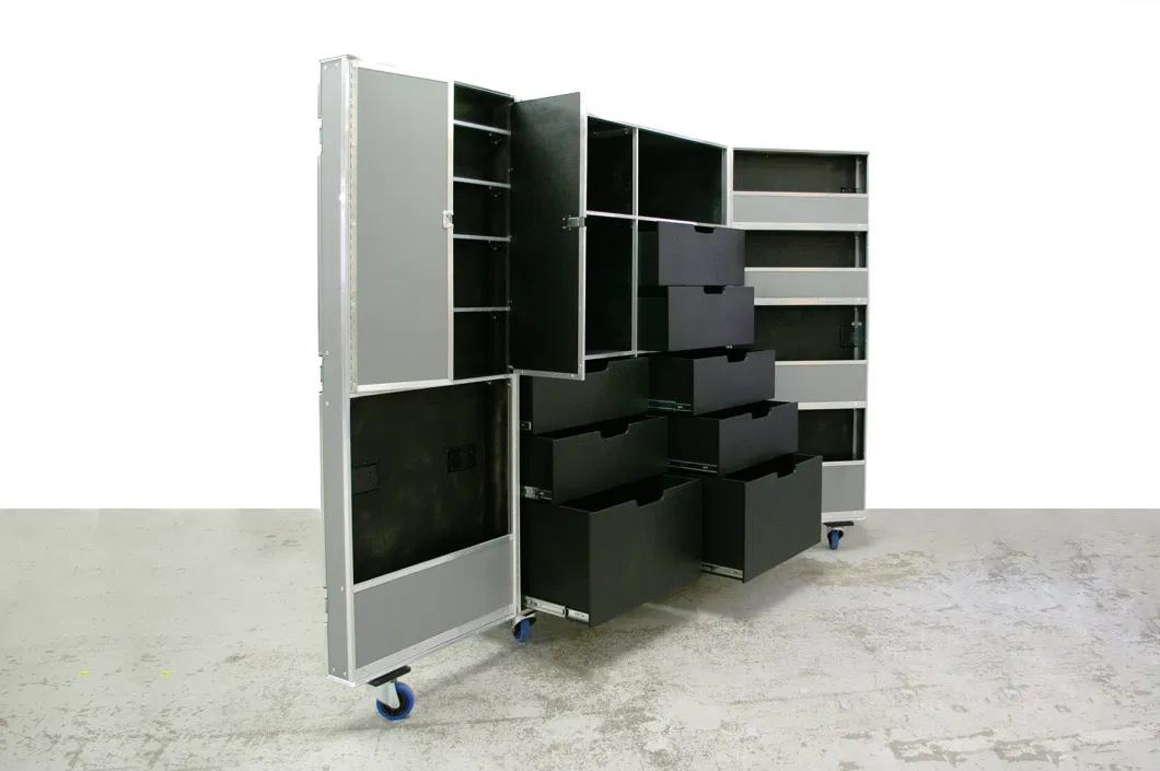 Custom Production Flight Case for Printer Router and Nespresso Machine Storage Large Flight Cases with EVA Foam Inserts