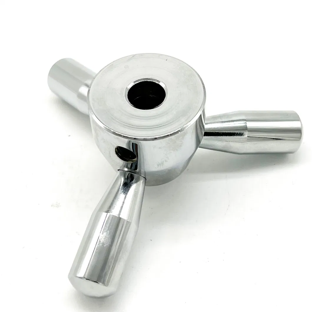 Zinc Alloy Titanium Plating 3 Spoke Handle for Gun Safe and Home