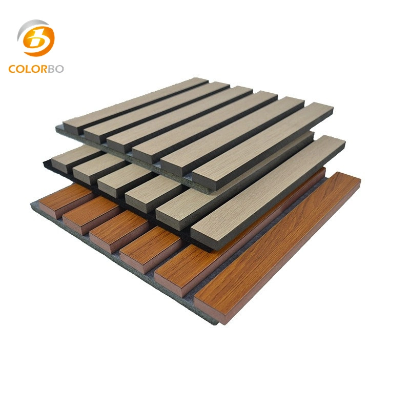 Veneer Surface Acoustic PET Felt Panel Back Decorative Wood Panels for Walls