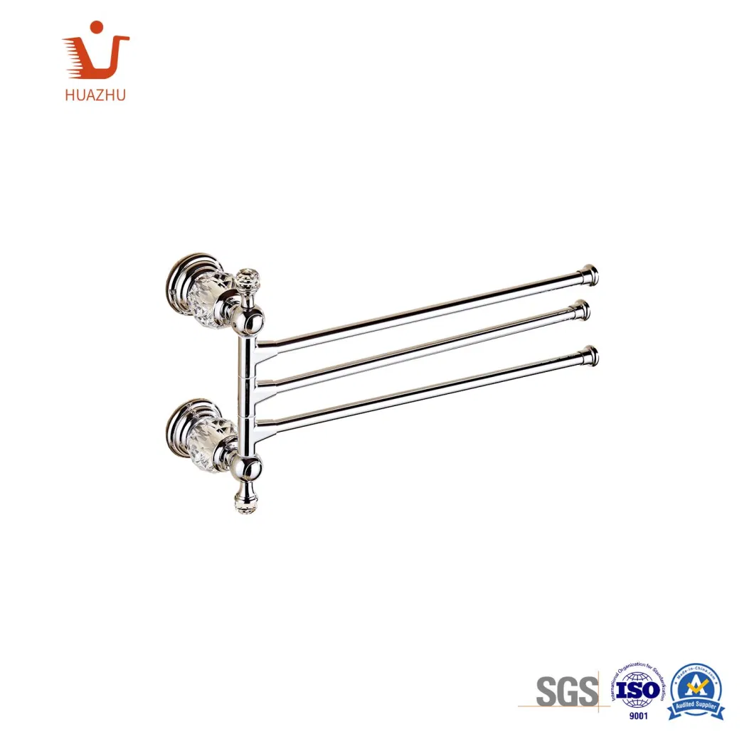 2022 Design New Color Zinc Alloy Towel Rack Wall Mounted Towel Bar for Bathroom Towel Rails Stainless Steel Towel Shelf