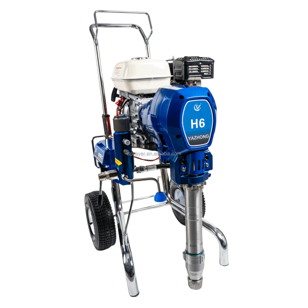 6.5HP Gasoline Industrial Wall Pump Paint Petrol Driven Texture Airless Spray Sprayer