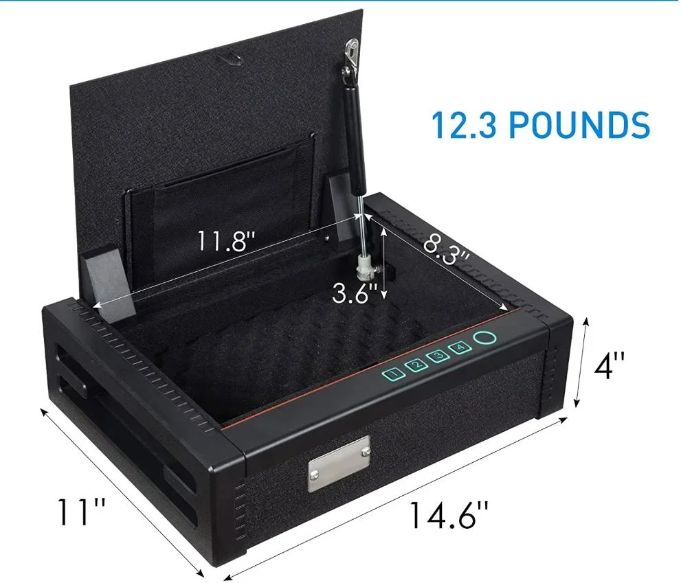 High Quality Safe Portable Quick Access Portable Gun Fingerprint Gun Safe Box