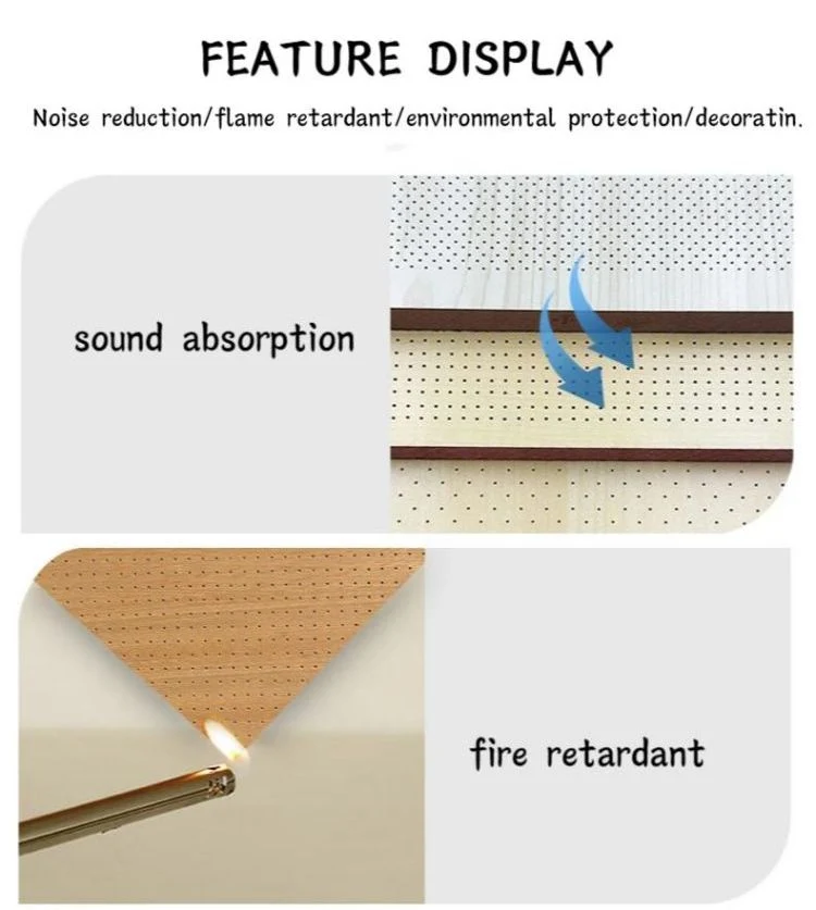 Eco-Friendly Wood Acoustic Panel Sound Absorption Wall Ceiling Screen